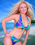 Hawaiian Molokai Halter Trikini Swimsuit Bra Top