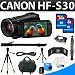 Canon Vixia Hf-s30 Hfs30 32gb Internal Flash Memory Camcorder + Deluxe Camorder Accessory Kit