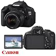 Canon EOS Rebel T3i 18 MP CMOS APS-C Sensor DIGIC 4 Image Processor Digital SLR Camera with EF-S 18-55mm f/3.5-5.6 IS Lens + Canon EF 75-300mm f/4-5.6 III Telephoto Zoom Lens
