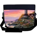 IMAGE OF Beach Scene Design NEOPRENE Laptop Sleeve Bag Messenger Bag - Laptop Bag -Notebook Bag - for Macbook Pro, Aspire, Samsung, Acer, ASUS, Dell, HP, Lenovo, Sony, Toshiba Unisex - Ideal Gift for all occassions!