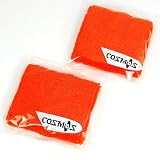 1 pair of COSMOS Orange cotton sports basketball wristband / sweatband wrist sweat band/brace