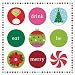 Holiday Buzz Icon Boxed Beverage Napkins 50ct
