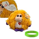 Rufus Chattering Plush Monster Toy **Officially Licensed TY Monstaz Series ** + VanGoddy LIVE * LAUGH * LOVE Wristband