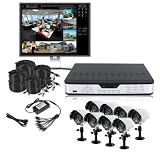 ZMODO Surveillance DVR-DK81103-1TB Security 8 CH DVR Outdoor Camera System
