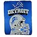 Detroit Lions Reflecting Helmet Lightweight Fleece Blanket (Measures 50