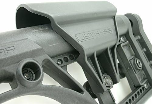 FlagawayR Luth-AR MBA-1 "MBA" Black Modular Fixed Buttstock Stock A1 A2 with Cheek Rest & Buttplate 5.56 .223 .308 AR-15 St0CK BEST ON THE MARKET!!! MADE IN USA by FlagawayR