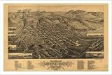 Historic Butte, Montana, c. 1884, Bird's Eye View Map (S) (WS)