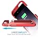 iPhone 6s/6 Battery Case - UNU DX Protective iPhone 6s/6 Battery Case ( 4.7 Inches) [Metallic Red] - MFI Apple Certified 3000mAh External Protective iPhone 6s/6 Charging Case Rechargeable Extended Portable Battery Pack Cover Cases Fit with Any Version of Apple iPhone