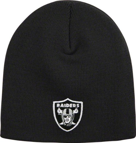 NFL Boys' Oakland Raiders Uncuffed Knit Hat (Oakland Raiders, Boys 8-20)