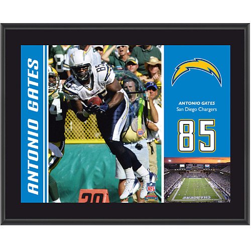 Mounted Memories San Diego Chargers Antonio Gates 10.5 x 13 Sublimated Plaque