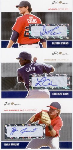 2007 Just Minors Just Autographs Signatures Black 32 Ryan Mount - Los Angeles Angels (Rookie Parallel - Autographed - Serial #d to 25 - Baseball Cards)
