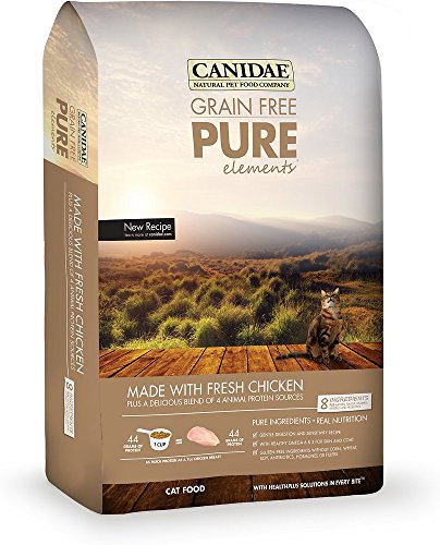 CANIDAE Grain Free PURE Elements Adult Cat Formula Made With Fresh Chicken, 4 lbs