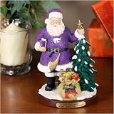 Kansas State Wildcats Tree Top Santa Figurine