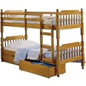 Worldstores - Spindle Single Size Bunk Bed No Underbed 3ft