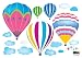 Reusable Decoration Wall Sticker Decal - Hot Air Balloons in the Sky