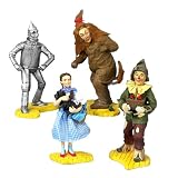 Kurt Adler 7-1/2-Inch Polyresin and Fabric Wizard of Oz Characters Set of 4: Dorothy, Tin Man, Scarecrow and Lion