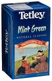 Tetley Mint Green Natural Flavors Drawstring Tea, 20-Count Tea Bags, 1.2-Ounce Boxes (Pack of 6)