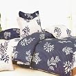 Blancho Bedding - [Purple Gray Flourish] Luxury Bed In A Bag Combo 300GSM