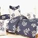 Blancho Bedding - [Purple Gray Flourish] Luxury Bed In A Bag Combo 300GSM