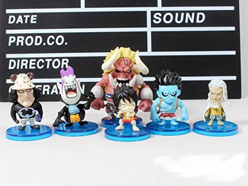 Anime One Piece Luffy Gekko Moria Little Oz Junior Kuma Silvers Rayleigh PVC Action Figures Toys Dolls 6pcs/set OPFG287