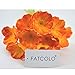 FatColo Artificial Poppy Flowers, Fresh Artificial Mini Real Touch PU/Latex Corn Poppies Fake Flowers Bouquet for Decor(Orange, Piece of 10)