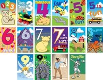 Educational Birthday Card for age 4 GIRL