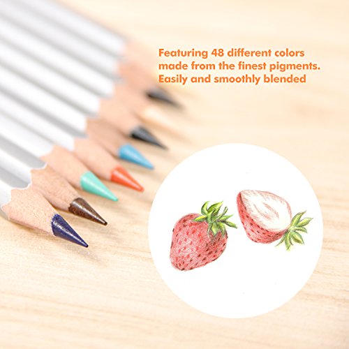 Ohuhu Art Sets 48color Colored Pencils Drawing Sketch Painting