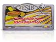 JESUS FISH - METAL LICENSE PLATE FRAME INCLUDES FREE INSTALLATION KIT