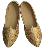 Embroidered Punjabi Shoe With Tilla Work For Men (Free Shipping, No Minimum Purchase)