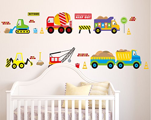 City Construction Decorative Peel & Stick Wall Art Sticker Decals