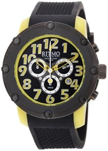 Ritmo Mundo Men's 241 Yellow Carnival Quartz Chrono Black Dial Watch