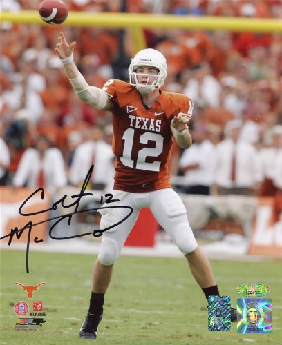 Colt McCoy Signed Autographed Texas Longhorns 8x10 Photo