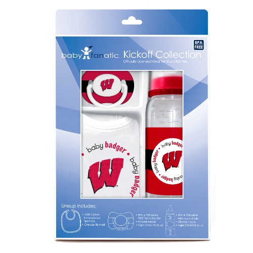 NCAA Wisconsin Badgers Baby Gift Set