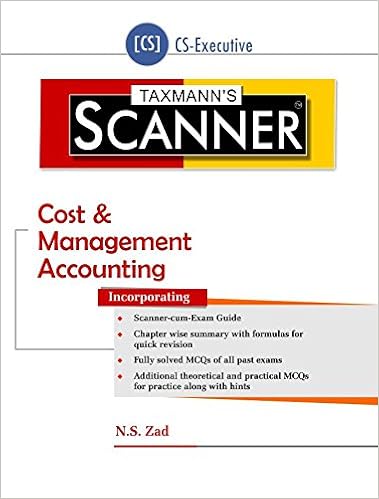 Scanner-Cost & Management Accounting (CS-Executive) (July 2016 Edition) 