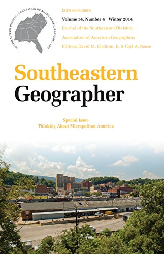 Southeastern Geographer: Winter 2014 Issue