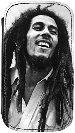 BOB MARLEY Black and White Samsung Galaxy S4 i9500 i9505 PU Leather Flip Phone Cover Case