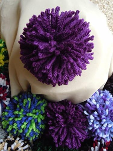 Purple Pom Pom, Violet Pom Pom, Party Decoration, Party Supplies, Purple Yarn Ball, Accessory Ball
