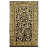 Safavieh Persian Legend Collection PL519C Handmade Blue and Gold New Zealand Wool Round Area Rug, 3-Feet 6-Inch Round