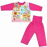 (バンダイ)BANDAI 長袖パジャマ アンパンマン 腹巻付 ベビー 男の子 女の子 ピンク 80