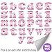 Bugs-n-Blooms Wall Letters a Pink Flower Custom Letter Children's Nursery Baby's Room Baby Name Girls Bedroom Decor Alphabet Initial Vinyl Stickers Decals Kids Decorations Playroom Home Decal Flowers