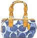 Coach Signature Large Denim Tonal C Satchel Bag - 12195