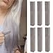Smokey GREY Hair Dye | Hair friendly Dim Grey Hair Color | With Shades of Grey Set of 6 Temporary Hair Chalk | Color your Hair Grey with temporary HairChalk by HairChalkCo