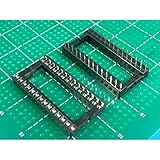 ＜ＩＣソケット平ピン　28ピン　2.54mmピッチ＞10 個＜con-436＞