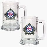 Philadelphia Phillies 2008 World Series Champions 2 Piece 15 oz. Glass Tankard Set
