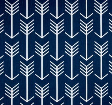 Crib skirt in Navy Arrows