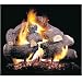 Peterson Gas Logs 18 Inch Charred Royal English Oak Vented Natural Gas Log Set With G4 Burner & Basic On/Off Remote