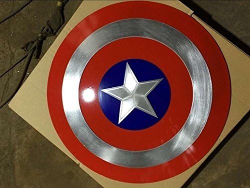 PPolive Riot Shield Cosplay of Captain America1:1 Prop Replica Shield Backpack school bag (Material Metal)