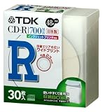 TDK �f�[�^�pCD-R 48X �z���C�g���C�h�v�����^�u�� �s�D�z�P�[�X 30���p�b�N CD-R80PWDX30FS
