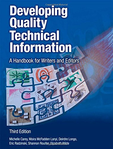 developing quality technical information a handbook for writers and editors 3rd edition ibm press