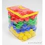 200 Plastic Pit Balls for Play Tents: 4 Colors - Red, Yellow, Green, Blue